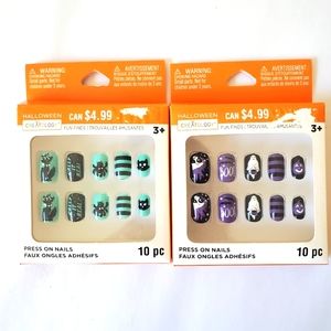 2 pack halloween kids nails